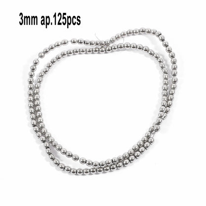 Großhandel AAA Rhodium Hämatit Perlen Charms Herz Stern Rohr Facettierte Runde Unregelmäßige Geometrische Form Perlen Für Schmuck Machen