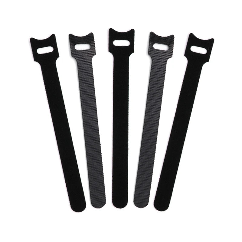 50–500 Stück T-förmige Kabelbinder, 200 mm, wiederverwendbarer Verschluss, Klettverschluss, verstellbare Kabelbinder, Organizer, Befestigungsband