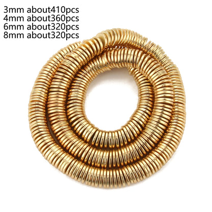 Natürliche 14k vergoldete Hämatitperlen unregelmäßige runde Herzwürfel Rondelle Spacer Perlen für Schmuckherstellung Diy Armband Halskette