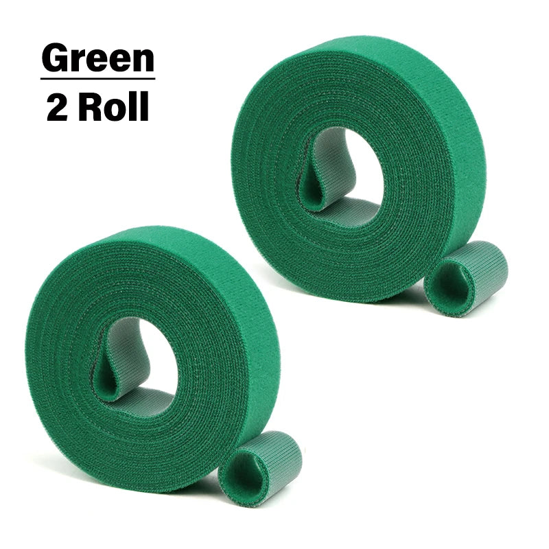 5M/Rolle Wiederverwendbare Kabelbinder Breite 10/15/20/25mm Nylon-Klebeband Klettverschluss Kabelorganisator-Band