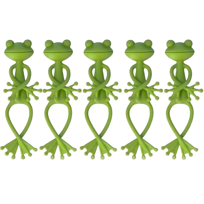 1/3/5 Stück Frosch-Pflanzenhalter, niedliche Blumentopf-Klemme, Pflanzen-Kletterhilfe, Garten-Pflanzstab-Deko