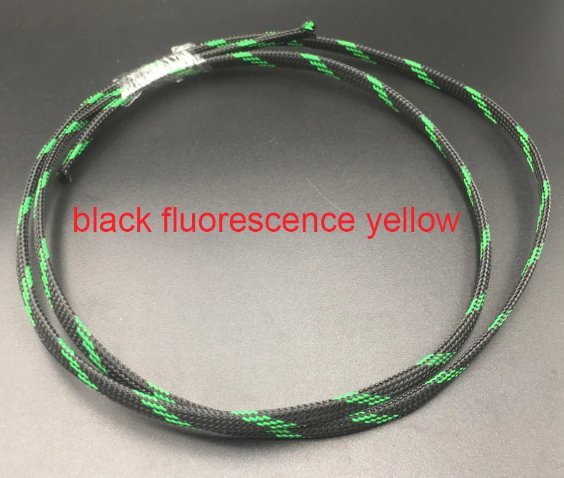4mm Golden Clear Colorful High Density Mesh Guard RC Car Expandable Nylon Snakeskin Braid PET Protect Sheath Wire Cable Sleeve