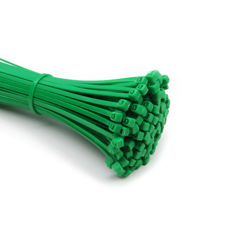 100 Stück selbstsichernde Nylon-Kabelbinder 100/150/200mm – Verstellbare Kabelbinder aus Kunststoff für Haus und Garten
