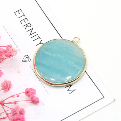 Multishape Natürliche Amazonites Anhänger Charms Natürliche Blaue Stein Stecker für Die DIY Jewerly Halskette Armband Zubehör