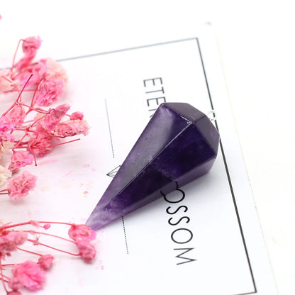 Natürliche Amethysten Anhänger Charms Natürliche Lila Quarz Kristall Stecker Für Heilung Pendel Schmuck Ohrring Halskette Herstellung