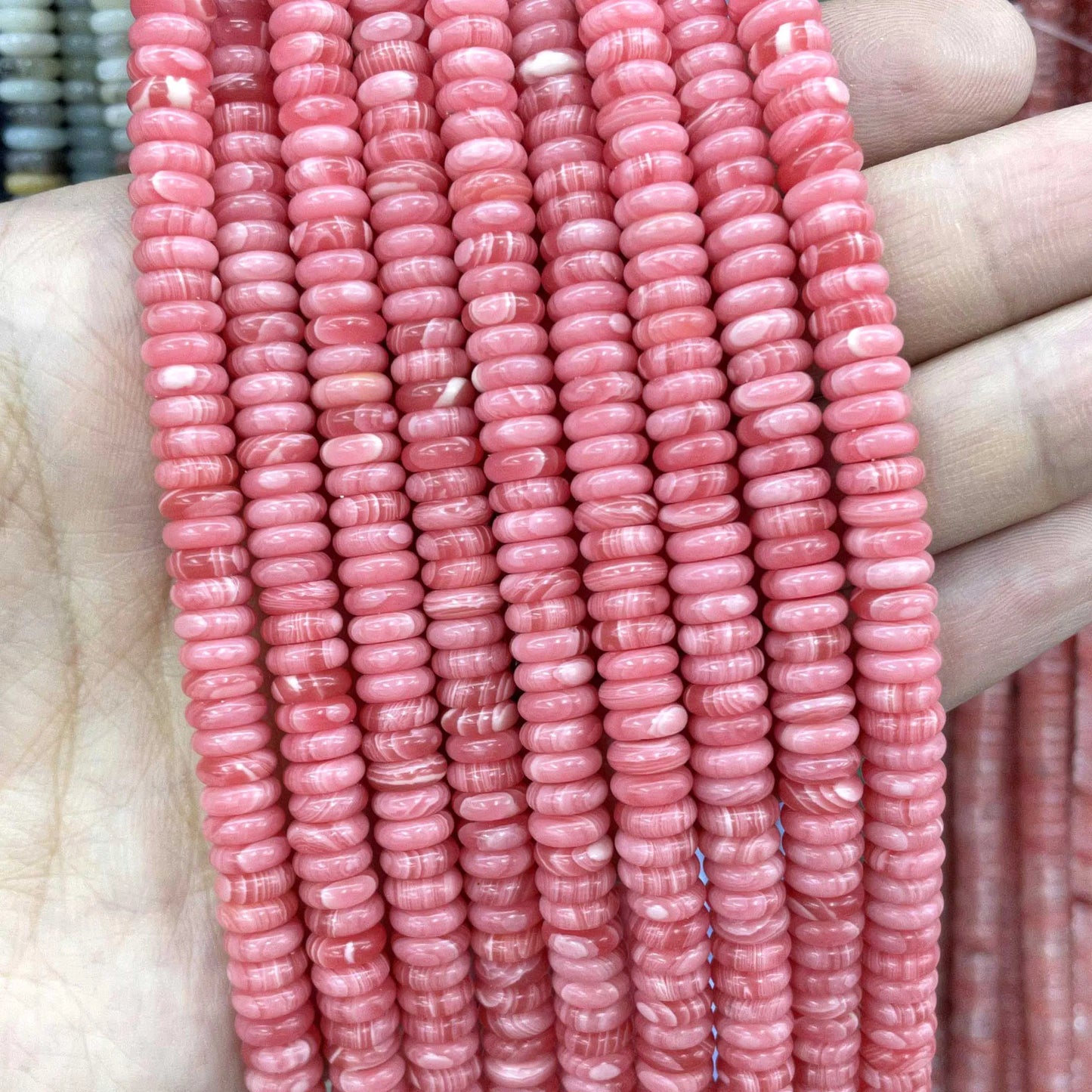Naturstein Rondelle 2X6mm Türkise Quarz Jaspis Achate Flache Runde Spacer Perlen für Schmuckherstellung DIY Armband Zubehör