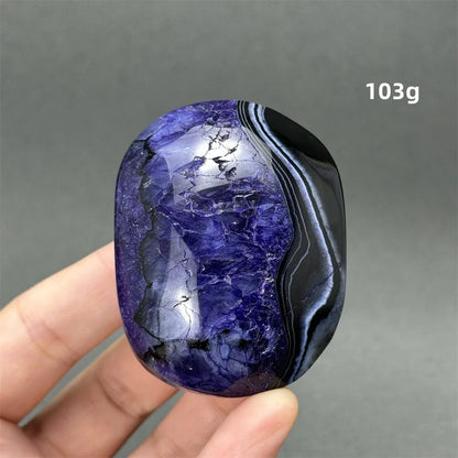 Natürlicher Edelstein Achat Kristall Palm Spielen Mineral Quarz Reiki Heilung Energie Spirituelle Meditation Home Decor Geschenk