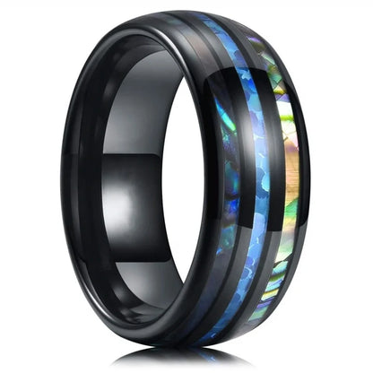 Mode Wikinger Baum des Lebens Edelstahl Abalone Muschel ringe für Männer Odin Norse Wikinger Runen ringe Retro Amulett Schmuck Geschenk
