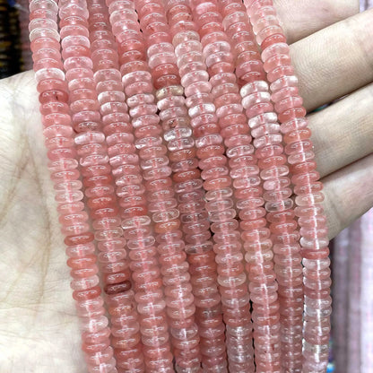 Naturstein Rondelle 2X6mm Türkise Quarz Jaspis Achate Flache Runde Spacer Perlen für Schmuckherstellung DIY Armband Zubehör