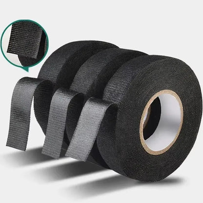 1–10 Rollen schwarzes elektrisches Stoffband, hitzebeständige Kabelbaum-Isolierung, automatische Verkabelung, Tuchwickel, wasserdichtes Klebeband