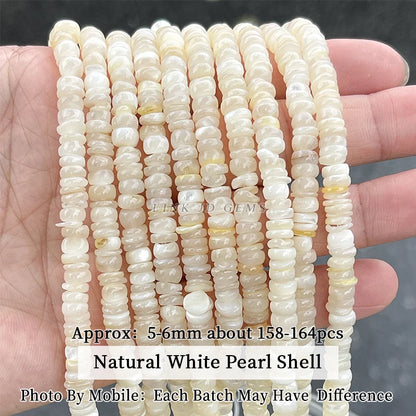 Natürliche Shell Perlen Unregelmäßige Form Glatte Perlen Lose Spacer Perlen Für Schmuck Machen Diy Ohrringe Halskette Zubehör Erkenntnisse