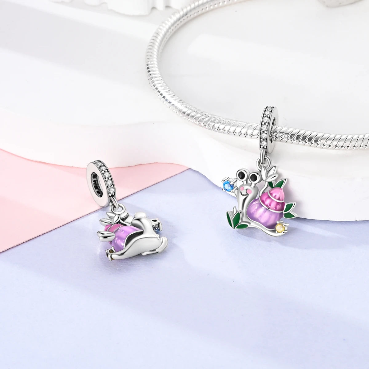Original 925er Silber-Charm-Perlen, leuchtender, leuchtender Glühwürmchen-Schmetterlings-Anhänger, passend für Armbänder, Charm-Herstellung von Schmuck
