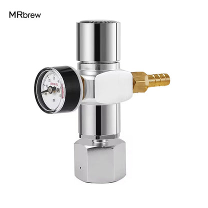 2-in-1-CO2-Ladegerät mit konvertiertem Adapter für TR21 x 4 CO2-Zylinder, 0–60 psi Mini-CO2-Regler für CO2-Kartusche