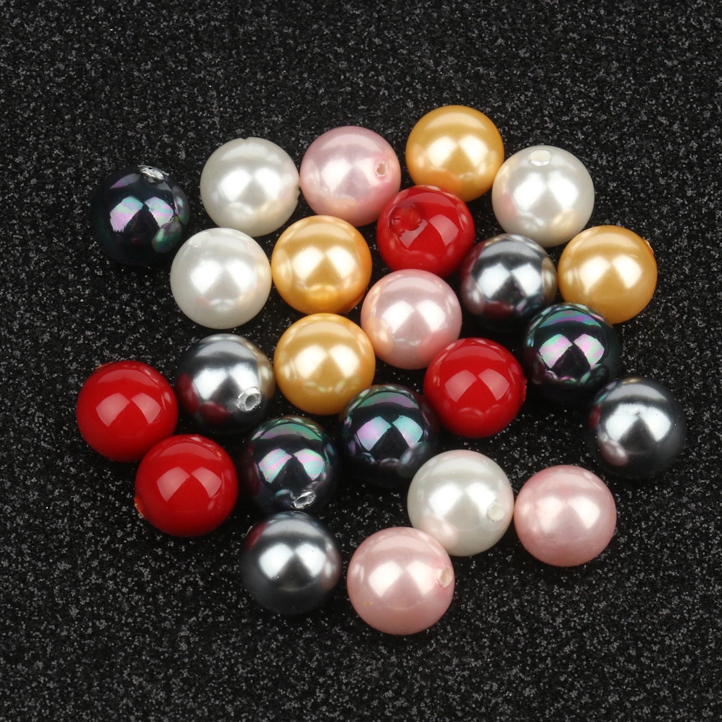 Großhandel 5 stücke Natürliche Shell Perle Perlen 6mm 8mm 10mm 12mm Runde Lose Perlen Gebohrt Halb loch Perlen Für Ohrring Schmuck Machen