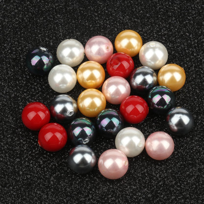 Großhandel 5 stücke Natürliche Shell Perle Perlen 6mm 8mm 10mm 12mm Runde Lose Perlen Gebohrt Halb loch Perlen Für Ohrring Schmuck Machen