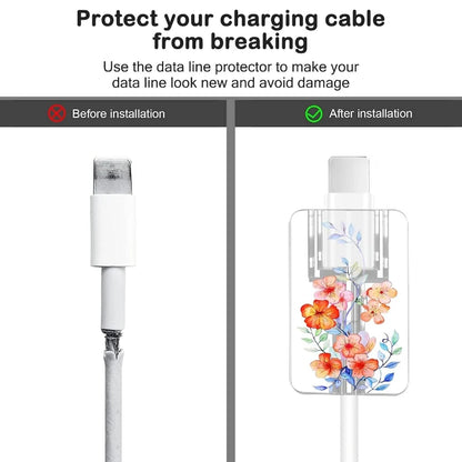 1 stücke Weiche Silikon Ladegerät Kabel Wickler Schnelle Ladekabel Schutzhülle für Apple IPhone Datenkabel rosa liebe Fall Clip
