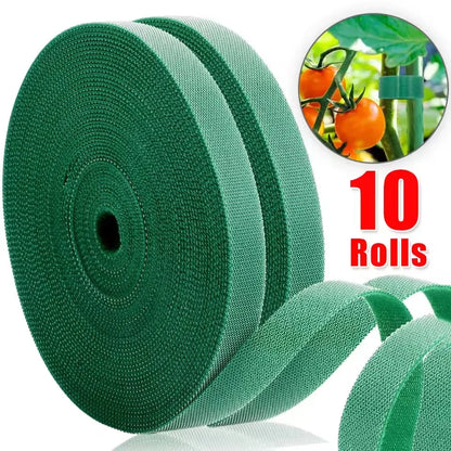 Einstellbare 100/2M Selbstklebende Pflanzen Nylon Krawatten Grüne Pflanze Verband Garten Haken Schleife Bambus Cane Wrap Unterstützung garten Liefert