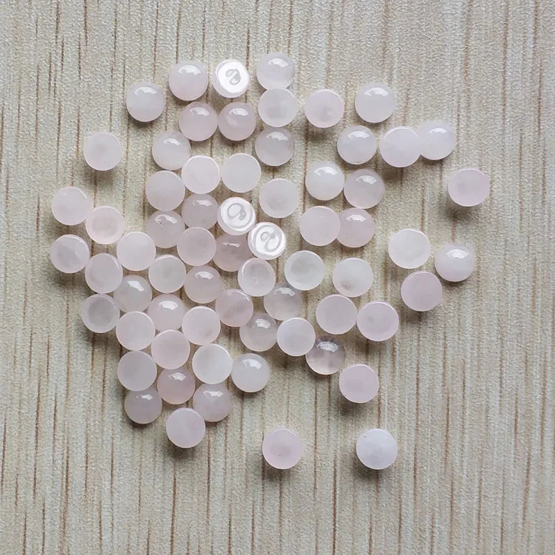 Großhandel 100 Stück Mode gute Qualität Naturstein runde Cab Cabochon Perlen 6mm für Schmuck Zubehör Herstellung