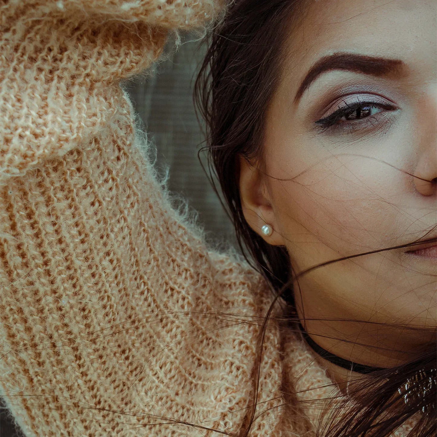 Heng sheng echte Süßwasser weiße Perle Ohrringe Modeschmuck Silber Ohr stecker für Frauen Super Deal mit Geschenk box