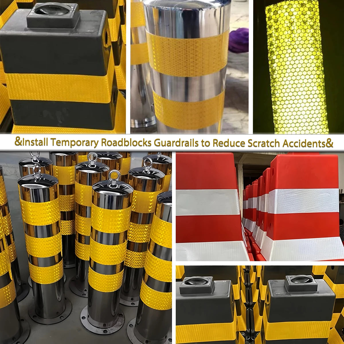 20 cm einfarbiges, reflektierendes Klebeband mit hoher Helligkeit, selbstklebender PVC-Sicherheitsschutz für LKWs, Autos, Baustellen