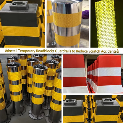 20 cm einfarbiges, reflektierendes Klebeband mit hoher Helligkeit, selbstklebender PVC-Sicherheitsschutz für LKWs, Autos, Baustellen