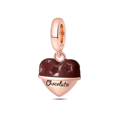 Roségold-Serie, 925er-Sterlingsilber, Zwölf Sternbilder, Halbmondkrone, High-Heel-Charm, passend für DIY-Armbänder, Halsketten, Geschenke