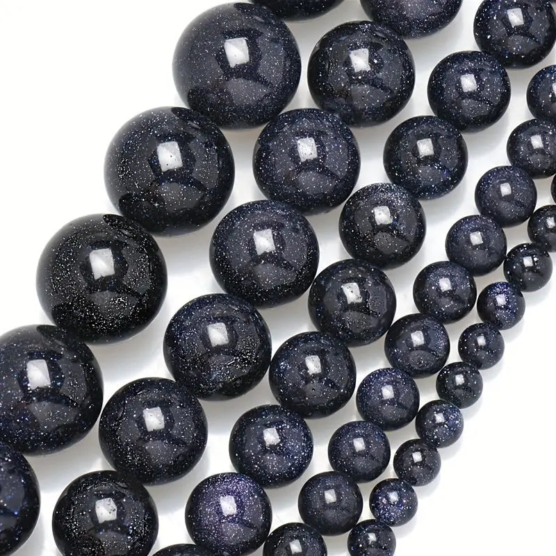 A++ Natürlicher goldener Sandstein und blauer Sandstein und grüner Sandstein, lose Perlen für Schmuckherstellung, Armband, Großhandel, DIY-Zubehör