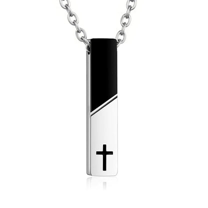 Urn Necklaces for Ashes and Keepsakes, Stainless Steel, Cube Pendant, Urn Necklace for Cremation