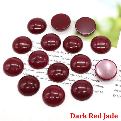 5 teile/los Natürliche Stein Cabochon Spacer 6 8 10 12 14 16 18 20 25mm Runde Cabochons Cameo für DIY Schmuck Zubehör