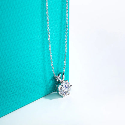 AnuJewel 1ct 3ct 5ct D Farbe Moissanite Diamant Top Qualität 18K Gold Überzogene Anhänger Halskette Edlen Schmuck Geschenke Großhandel