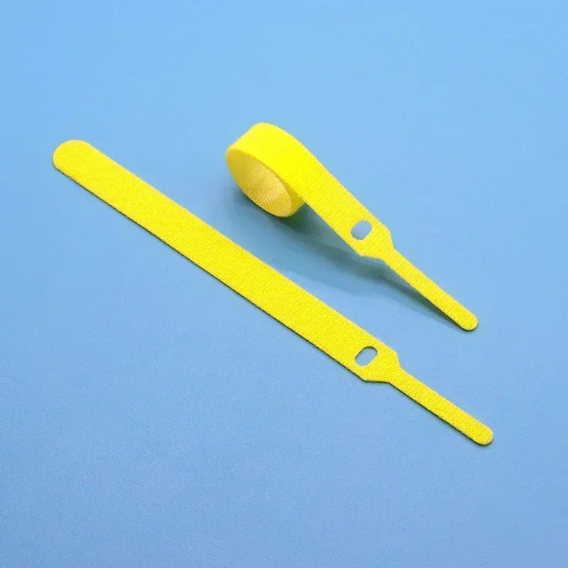 10 ~ 1000 Stück 7 Farben Nylon Kabelbinder Haken Schlaufenlänge 150 mm Backpackers Wanderer Leitungsgürtel Rückenfreier Datenleitungsgurt Magischer Aufkleber