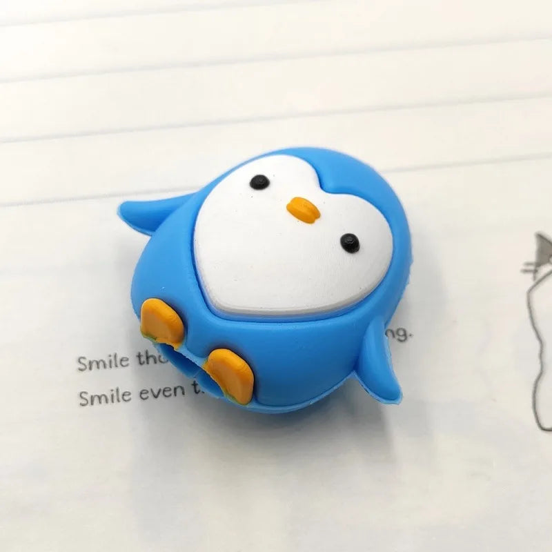 1pc Nette Cartoon Kabel Protector Draht Organizer Wickler Saver Für USB Ladekabel Daten Linie Kopfhörer Kabel Schutz Abdeckung