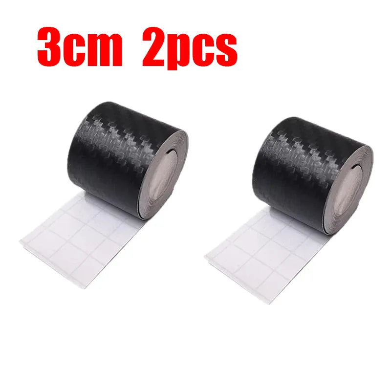 1-4 stücke Carbon Faser Automotive Klebeband Rolle Matte Schwarz Schutz Auto Film Selbst-Klebe Film Vinyl auto Film Zubehör