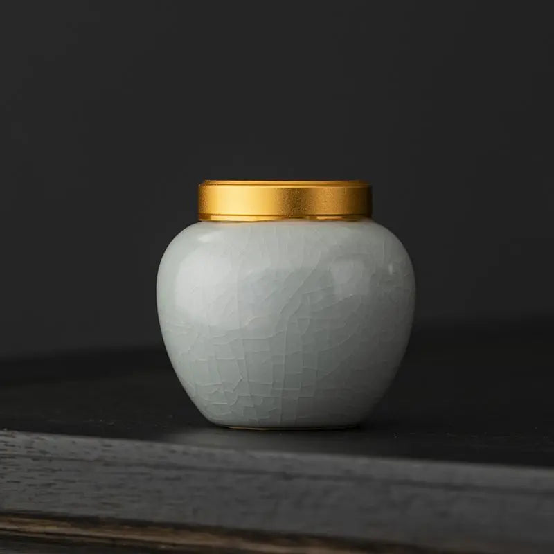 1 PC Ceramic Ruyao Cremation Urns Handmade Cremation Urn for Human or Pet Ashes Cats Dogs Animals Reptiles Pet Memorial