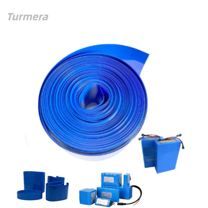 1 Meter PVC von 18650 Akkus, Kabelhülse, Schrumpfschlauch in mehreren Größen, blauer Schrumpfschlauch, isolierter Schrumpfschlauch für die Produktion