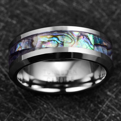 Mode Wikinger Baum des Lebens Edelstahl Abalone Muschel ringe für Männer Odin Norse Wikinger Runen ringe Retro Amulett Schmuck Geschenk