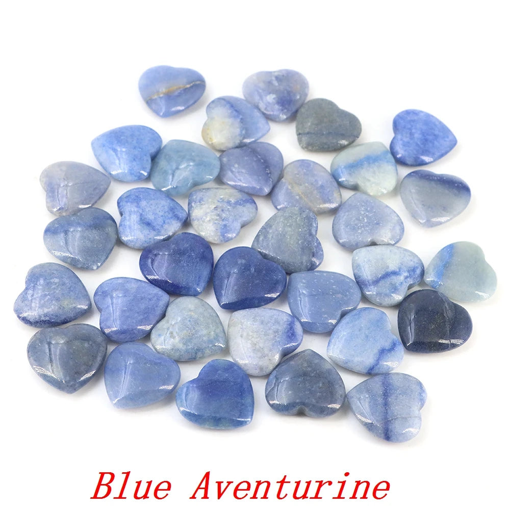 Viele Großhandel Edelstein Herzform LIEBE 20 MM Natürliche Kristall Amethyst Achat Perle Heilung Reiki Naturstein Geschenk Liefert