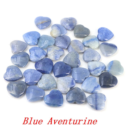 Viele Großhandel Edelstein Herzform LIEBE 20 MM Natürliche Kristall Amethyst Achat Perle Heilung Reiki Naturstein Geschenk Liefert