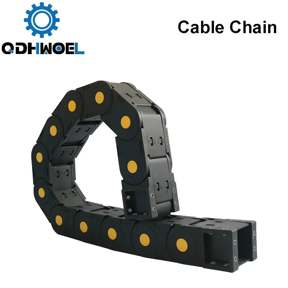 QDHWOEL 2 Stück JFLO H45 x 50 mm, 1 Meter Kunststoff-Schleppkette, Kabeldrager, Schleppleine für CNC-Fräsmaschinen, Übertragung