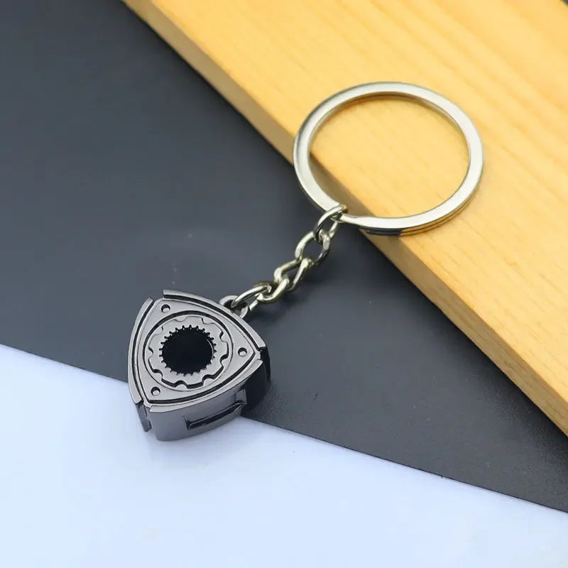 Mini Zink-legierung Auto Teile Schlüsselanhänger Simulierte Geschwindigkeit Getriebe Absorber Motor Kolben Anhänger Auto Schlüssel Halter Schlüsselring Nette Männer Geschenk