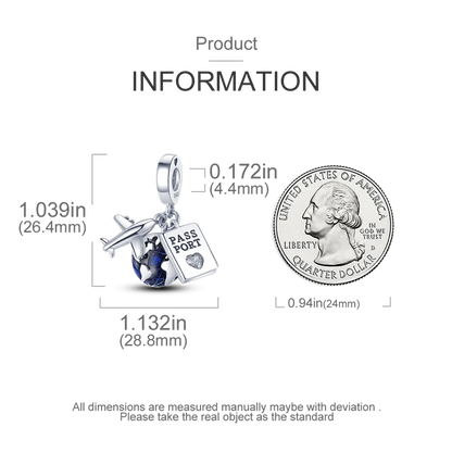 Charm-Anhänger aus Silber 925, blaue Serie, passend für Armbänder, Charms, DIY, originelle Mode-Anhänger für Schmuckherstellung