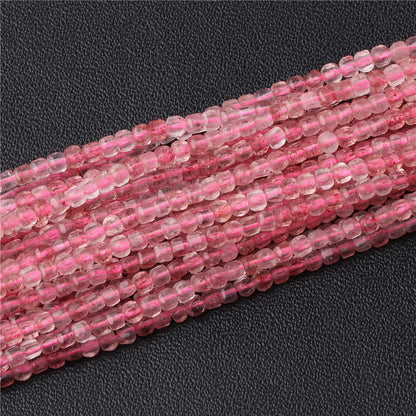 Heiße Natürliche Facettierte Stein Perle 2-3mm Kleine Quadratische Quarz Granat Glas Cube Lose Perlen Für Schmuck Machen hand Zubehör