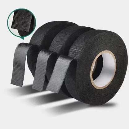 15 Meter hitzebeständiges, flammhemmendes Klebeband, selbstklebendes Coroplast-Gewebeband für Auto-Kabelbaum, Kabelbaum, Schutzband