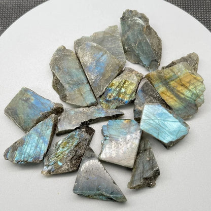 1 Stück natürlicher LABRADORIT-SLAB, polierte Labradorit-Scheibe, roher Labradorit-Stein im Großhandel, perfektes Geschenk für Sammler