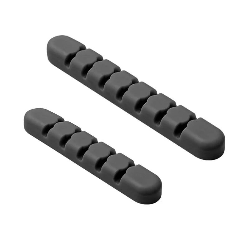 2/1 Stück Desktop-Silikon-Kabel-Organizer, Mehrzweck-Kabelhalter für elastische Kabel zum Bündeln und Befestigen von Kopfhörer-Handy-Ladegeräten