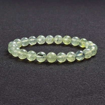 Genuine natural stone bracelet: Apatite, Lapis Lazuli, Agate, Crystal, Tiger's Eye. High-quality gemstone bead bracelet. Men's jewelry bangle.