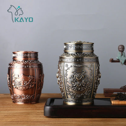 Container for ashes, coffin box, urns for human ashes, pet memorial keepsake, metal urns, urns for cremation, urns for small animals, burial