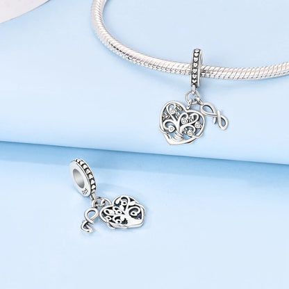 Charms aus 925er Silber, Baum des Lebens, passend für Original-Armbänder, Halsketten, Anhänger, Schmuck, Damen-Geschenk