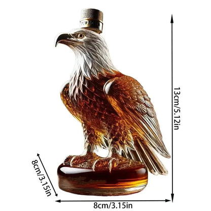 Heißer Verkauf Quadratischen/runden Boden Adler Whisky Flasche Transparent Glas Adler Schnaps Flasche Home Bar Party Dekorationen Freund geschenke