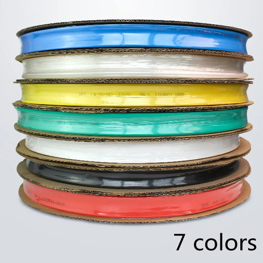 200m/Rolle 2/2//3/4mm Farbe Schrumpf schlauch Schrumpf schlauch Kit Isolierung Schlauch Draht Kabel Isolierung